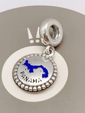 Pandora PANAMA Flag Exclusive Dangle Charm Pendant